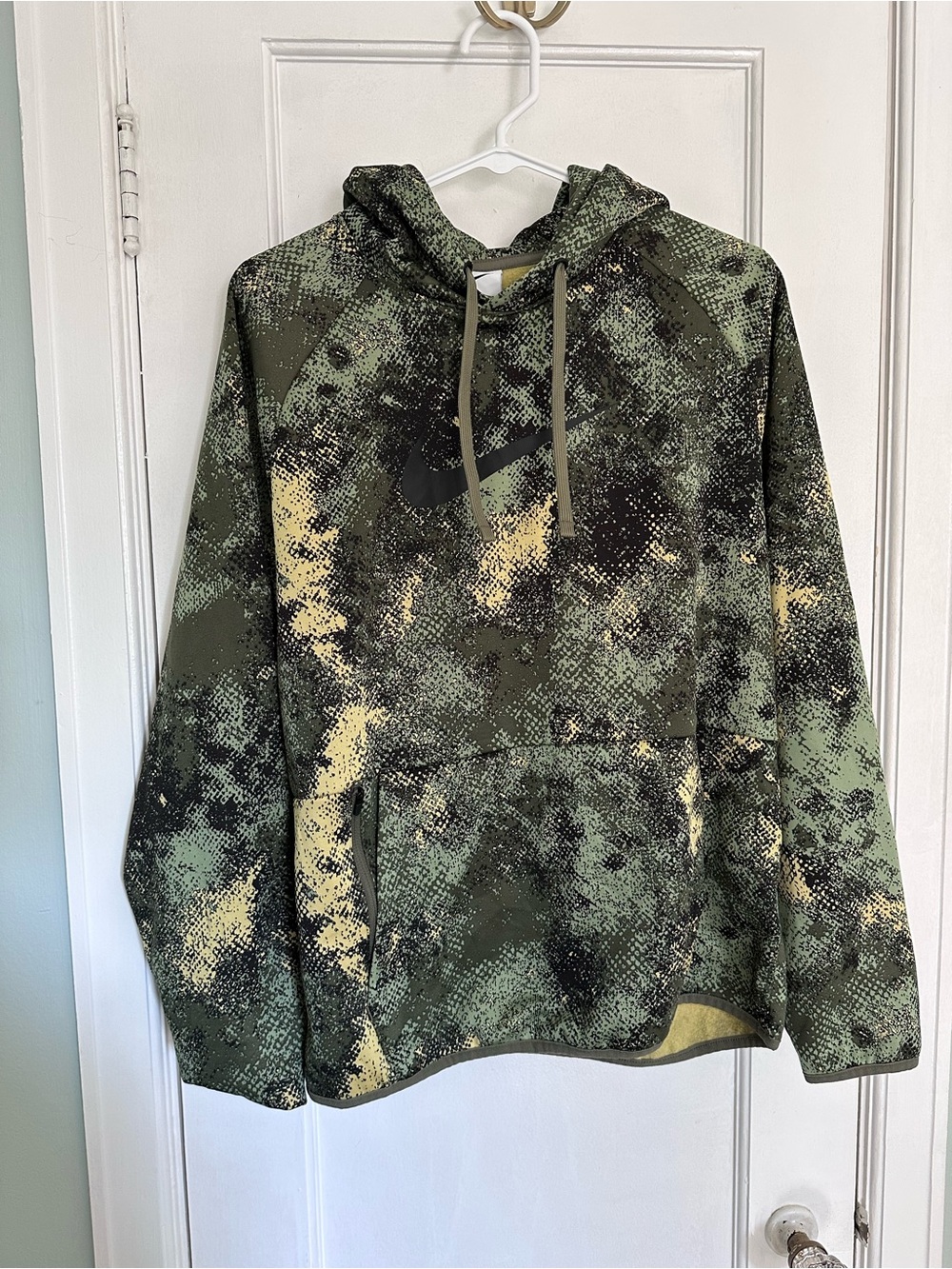 Nike Green Camo Pullover Hoodie